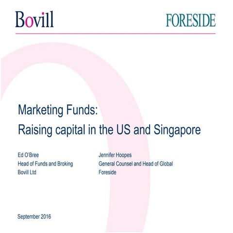 Final   marketing funds in the us and singapore