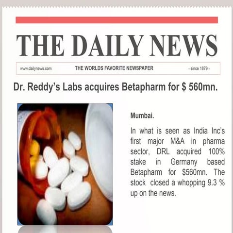 Dr reddy lab | PPTX