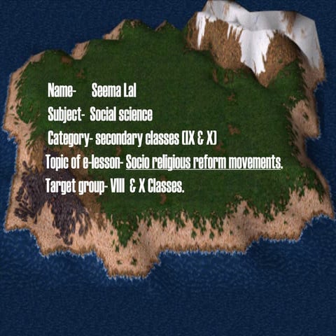 Social religious reform movements in India By Ms. Seema Lal