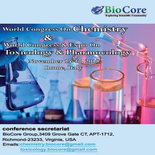 Final program world congress on toxicology and pharmacology rome 2018 biocore...