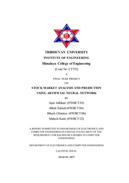Stock Market Analysis and Prediction