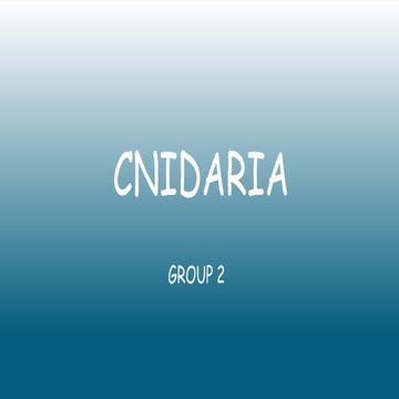 Classification of phylum Cnidaria upto class | PPTX
