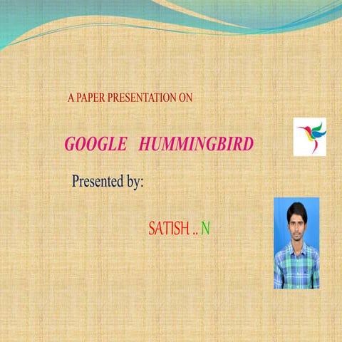 Google hummingbird
