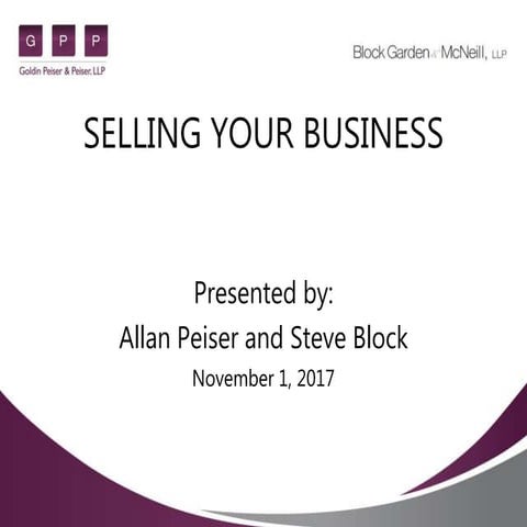 What Every Business Owner Needs to Know About Selling a Business