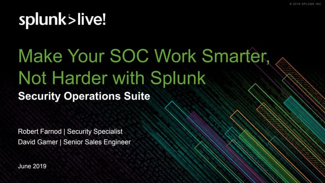 Make Your SOC Work Smarter, Not Harder