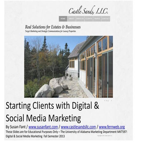 Starting Clients with Digital and Social Media Marketing