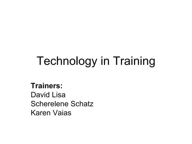 Final Ttt Technology Ppt 020909