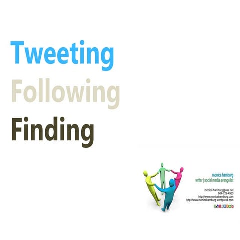 Twitter: Tweeting, Following, Finding