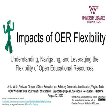 Walz "Impacts of OER Flexibility: Understanding, Navigating, and Leveraging t...