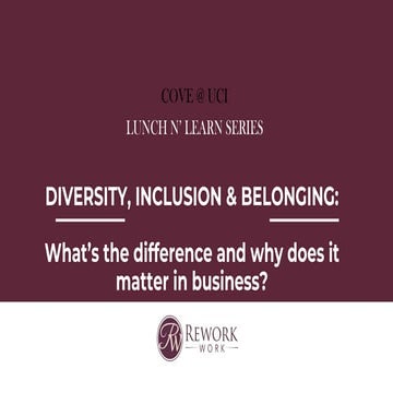 Diversity, Inclusion & Belonging: What’s the Difference and Why Does it Matte...