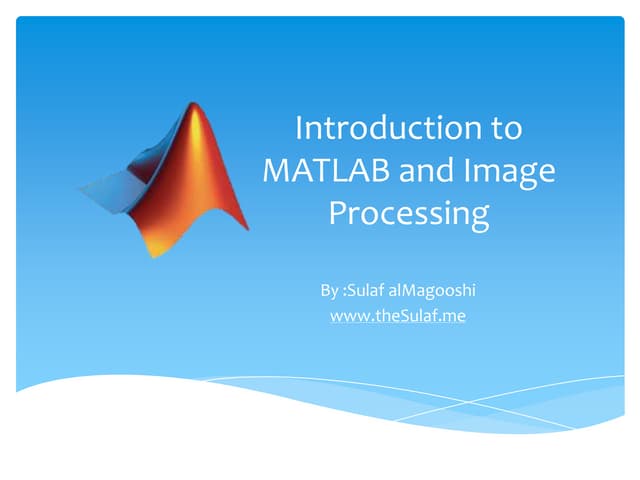 Matlab and Image Processing Workshop-SKERG 