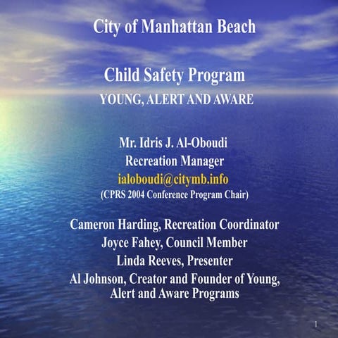 Final Young Alert And Aware 2004 Cprs Conf