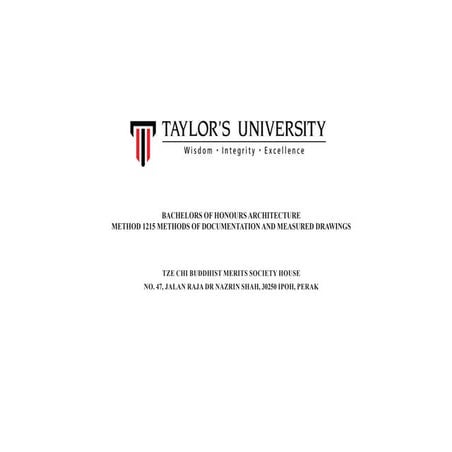 Final Report, Tzu Ji Charity House (Ipoh)