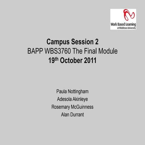 Final 19.10.11 2nd campus session  module 3 wbs3760