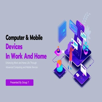 Computer & Mobile Devices In Work At Home
