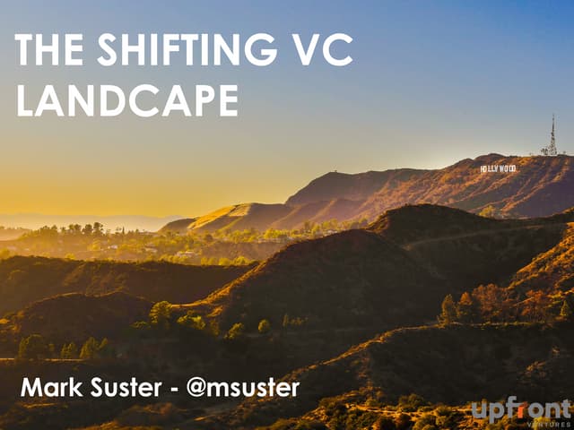 The Changing Structure of the Venture Capital Industry