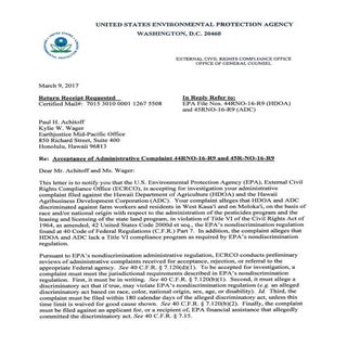 EPA Earthjustice Civil Rights Compl...