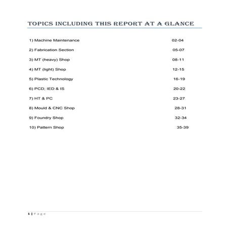 BITAC industrial training report
