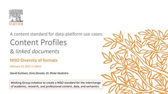 Kuliman "Content Profiles & linked documents"