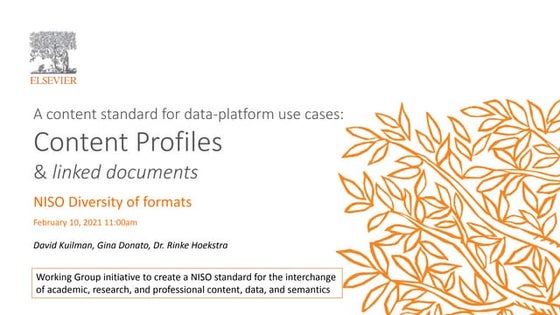 Kuliman "Content Profiles & linked documents"