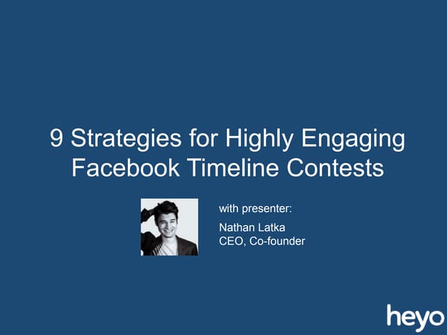 9 Strategies for Highly Engaging Facebook Timeline Contests