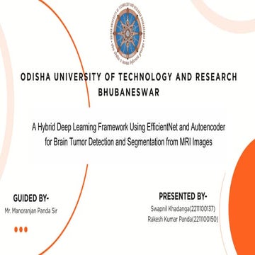 BRain tumour detection using cnn and sutoenmoder