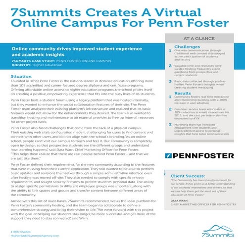 7Summits Case Study - Penn Foster