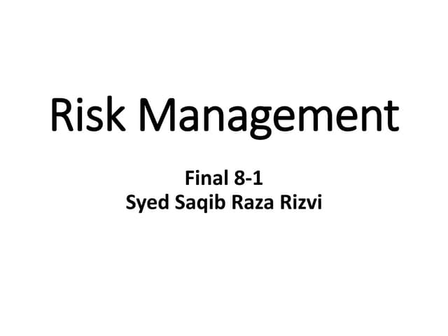 Risk Management