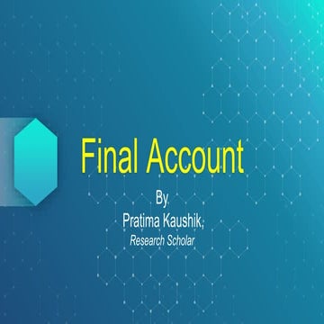Final account ppt