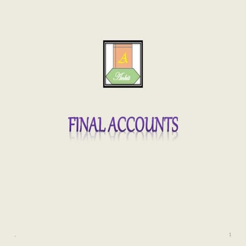 Final accounts
