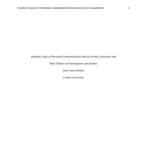 Final action research project report   julie salinas