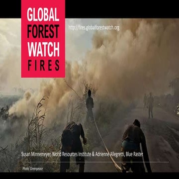 Fighting Climate Change by Fighting Fires - Esri FedGIS 2016 Presentation