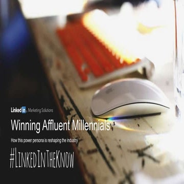Live Webinar: Winning Affluent Millennials