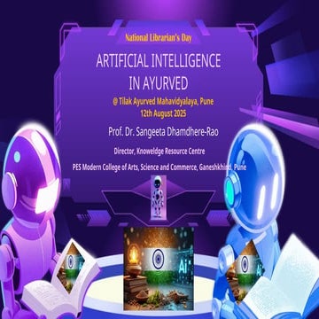 Artificial Intelligence (AI) in Ayurveda