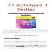 12 Archetype,1 Destiny | PDF