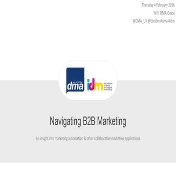 Navigating B2B marketing