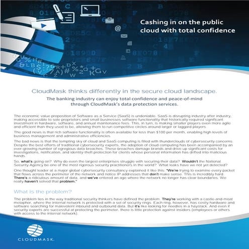 Cashing in on the public cloud with total confidence