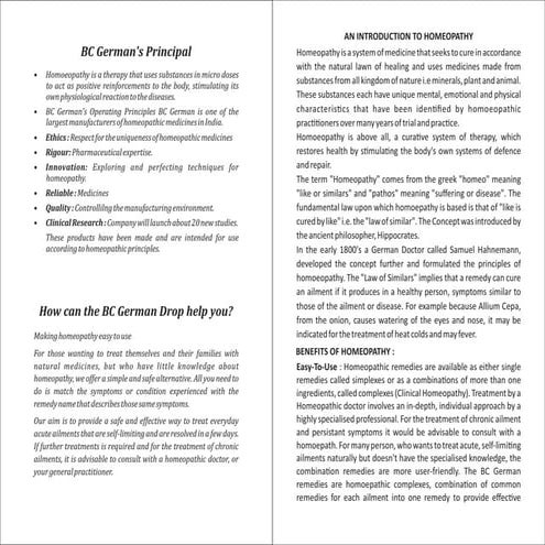 B C German Homoeopathy Medicineby Dr Brij Mohan Prasad