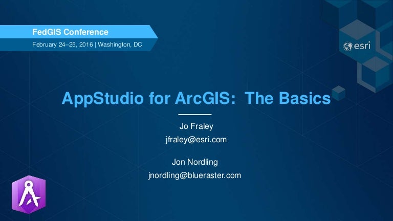 esri and appstudio