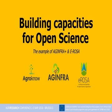 Building Capacities for Open Science 