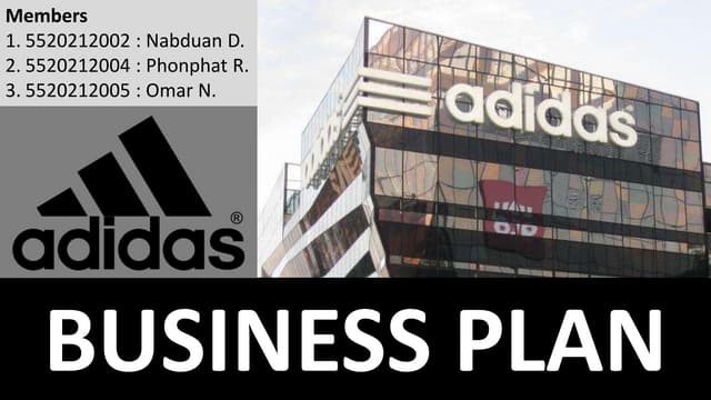 Business Plan For Adidas