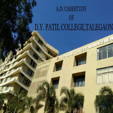 Architectural case study of DY Patil college, Talegaon.