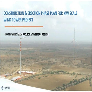 Phases of Construction & Erection for Wind Power Project_03 09 2019