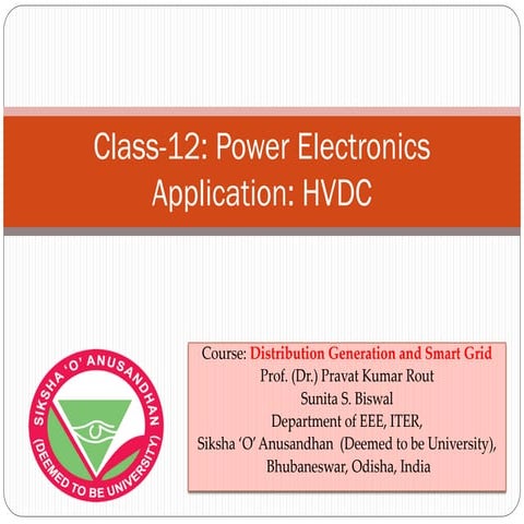 Power Electronics Application: HVDC 