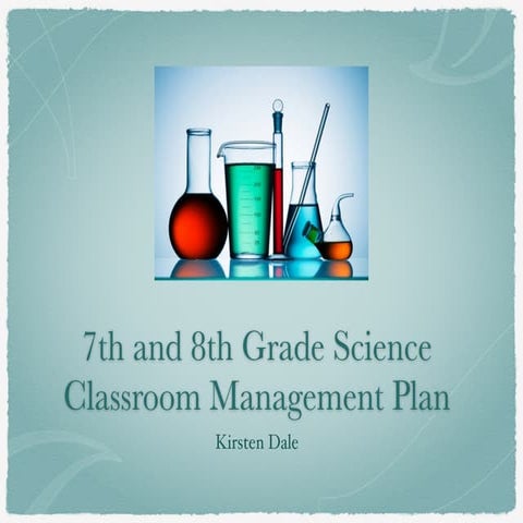 Final Classroom Management Plan