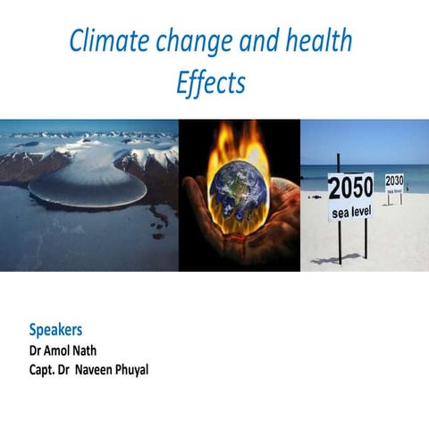 Climate change and health effects 
