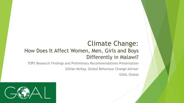 Climate Change: Implications and Promising Practices