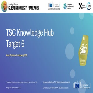 TSC Knowledge Hub for the UN CBD - Target 6