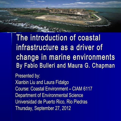 Bulleri and Chapman 2010 Paper discussion