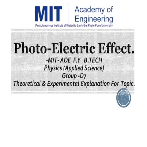 Photoelectric effect and experimental setup